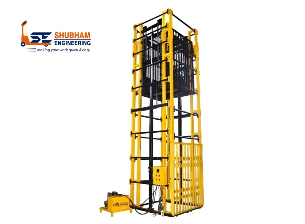 Hydraulic Double Cylinder Goods Lift