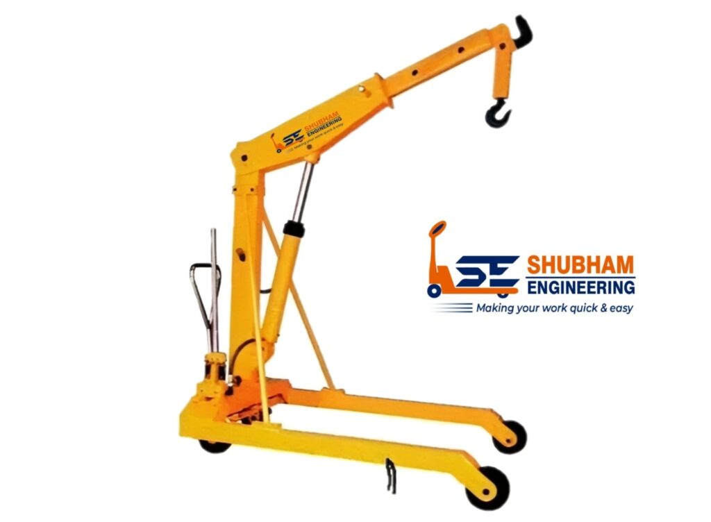 Hydraulic floor crane